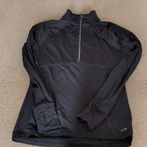 Champion Duo Dry 1/4 zip pullover black medium